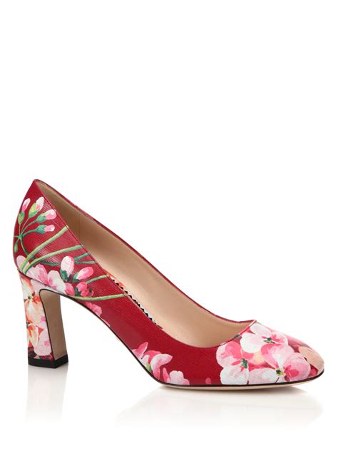 gucci marine floral pumps|gucci pumps price.